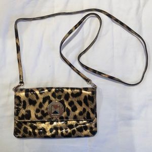 Kate Spade leopard leather handbag